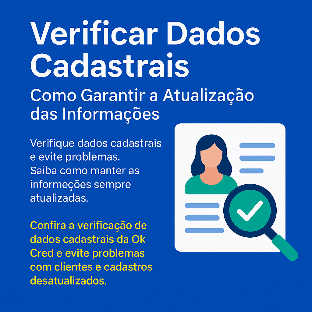 erificar dados cadastrais para garantir segurança nas vendas